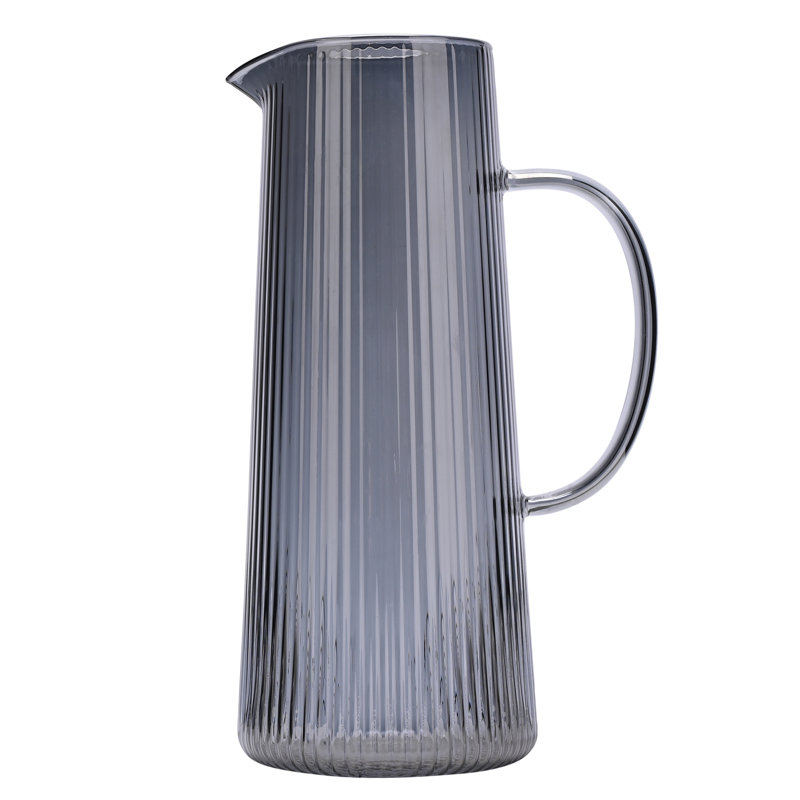 Grey Ribbed Jug, Grey