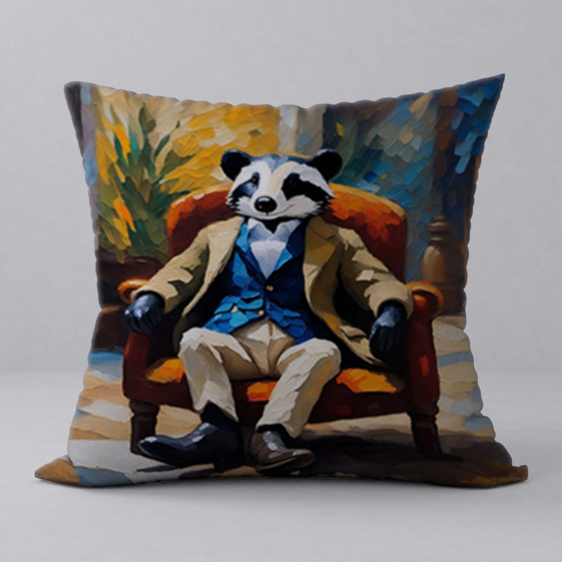 Polyester Throw Square Pillow Cover & Insert