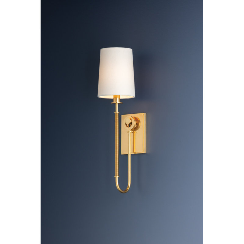 Glenmont Wall Sconce in Aged Brass, Gold