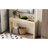 Apricot Fluted Drawer Table, Solid Wood Veneer On , Stable Uneven Floors, 220 Lbs Tabletop, 25 Rustic Style Entry Console With 3 Drawers, Structure And Veneer, Tabletop Load, Load-139818634