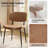 Balloo 20.75"W Modern Fabric Seat Cushion Dinning Chair Set with Curved Wooden Backrest Set of 6-1178557818-1178535029