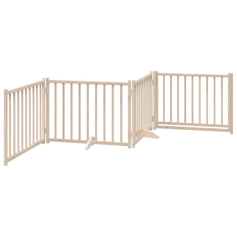 Talala Solid Wood Dog House Door, Beige, 60cm H x 320cm W x 2cm D