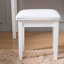 Tabouret de coiffeuse avec coussin et pieds solides