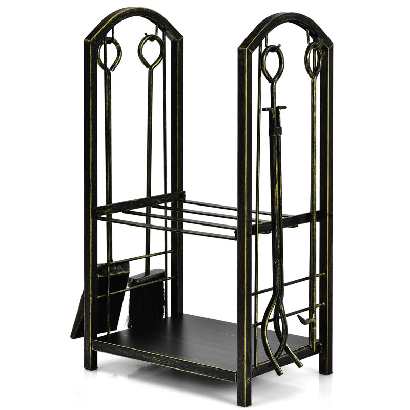 Bintou 43cm W Metal Log Rack