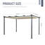 Oseasons® Acorn 4m x 3m Rectangular Pergola in Creamy White