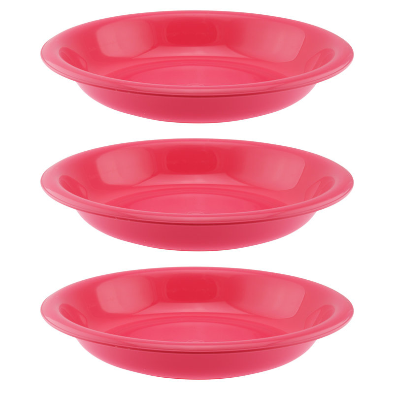 Assiette plate incassable 8 po Ardilia, Rose