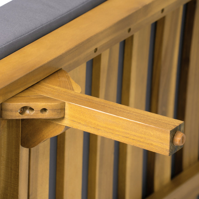 Canapés de patio spacieux, bois d'acacia et corde de style moderne pour la cour