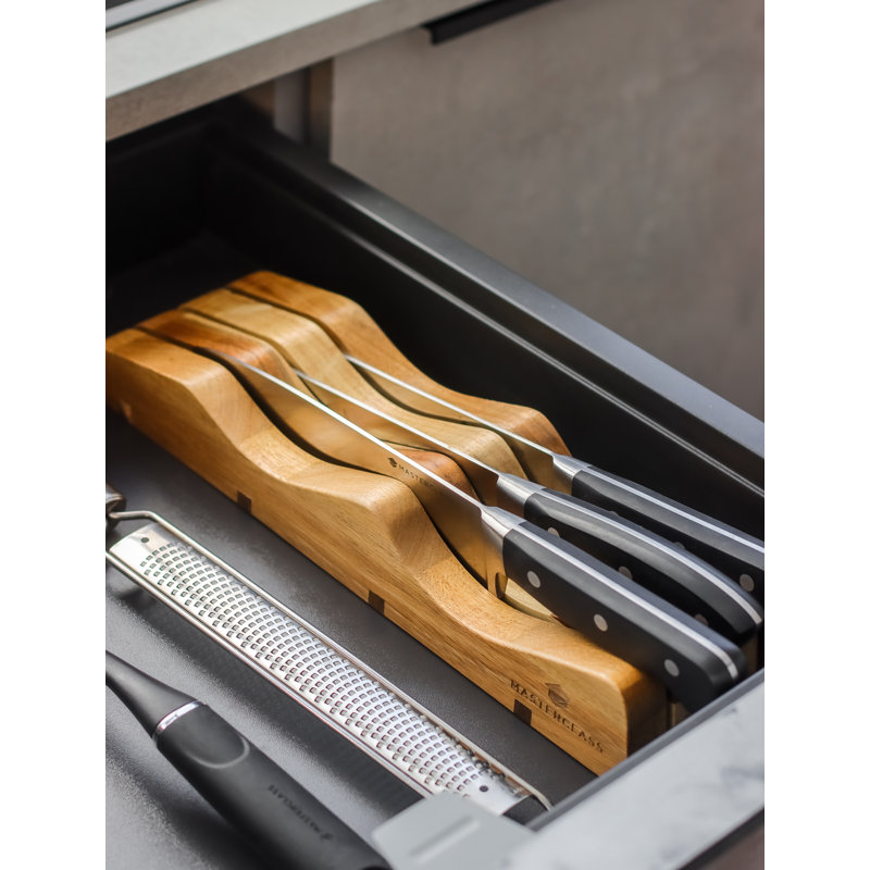 MasterClass Wooden Knife Holder for Drawer