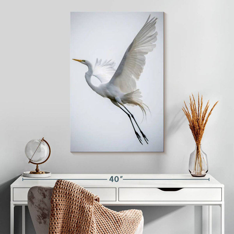 Brampt Angelic Great Egret, 30" H x 20" W