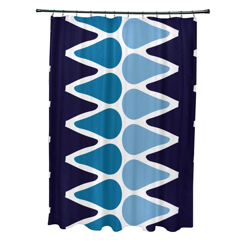 Rideau de douche Ferrier, Bleu marine / Bleu clair
