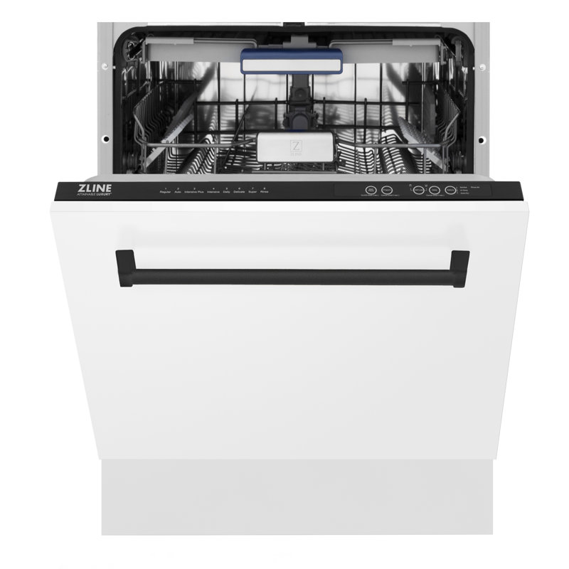 Zline Autograph Edition 24" 51 dBA Built-In Button Control Dishwasher, Matte Black