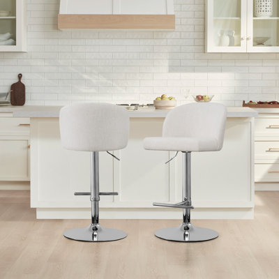 Tabouret de bar pivotant à hauteur réglable Keily