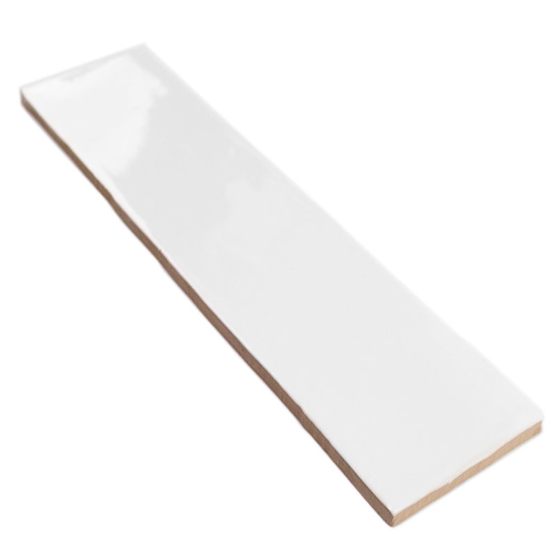 Barcelona 3 in. x 12 in. Polished Ceramic Subway Wall Tile (10.76 Sq. Ft. / Case), White