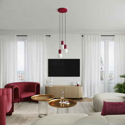 Bernis 3 - Light Brushed Nickel Pendant