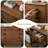 Modern Nut-Brown Solid Wood Accent Cabinet