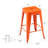 Kohki 24" Counter Stool Metal Bar Stools Counter Height Barstools Backless Indoor/Outdoor Bar Stools Kitchen Counter Stools Chairs(Set of 2)-1521817822-1521817809