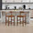 26'' Counter Height Bar Stools Modern Counter Stools With Backs And Footrest Faux Leather Island Chairs, Farmhouse Wooden Stools For Kitchen Counter Island Home Bar-894558027