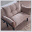 Causeuse futon convertible Sona - Canapé-lit moderne pour le salon, design confortable et peu encombrant-1783775882