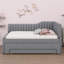 Upholstered Daybed With Trundle And 3 Drawers-2017070627-2017070625