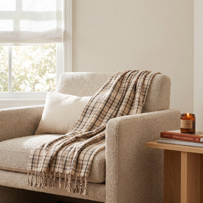 Enny Cotton Blend Hand Woven Throw Blanket