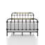 Mobilier de chambre à coucher style transitionnel noir antique 1pc