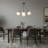 32.8" W 4-Light Modern Chandelier with Frosted Globe Glass Shades-1400557612