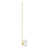 Natural Brass/White Marble selected