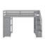 Lit mezzanine simple avec tiroirs et escaliers-2102937893