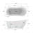 Cora 67" x 32" Freestanding Acrylic Bathtub-83665410