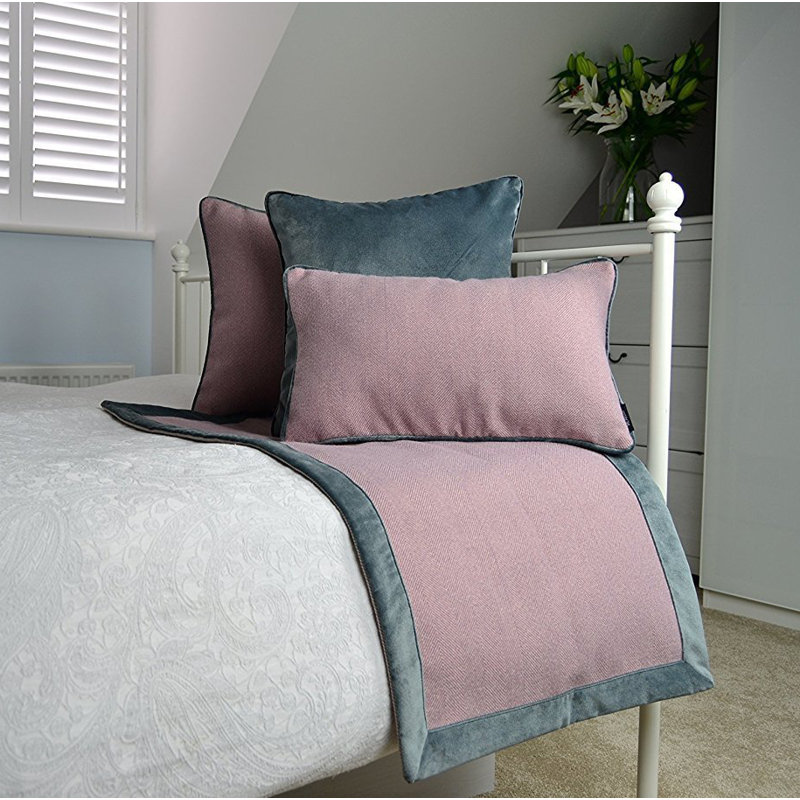 Locklin Blanket, W130 x L200cm, Lilac/Grey