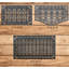 Ensemble de paillasson en caoutchouc 3 pièces (ensemble complet pour la maison 30 x 60, 24 x 39, 24 x 36)