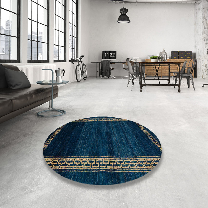Abstract Indoor Rug, Round 3'