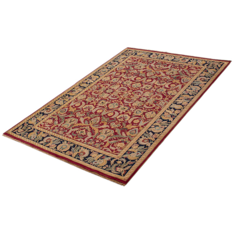 Tapis rectangulaire unique en laine de 1990 pi 5 pi 11 po x 8 pi 7 po Aaranyan