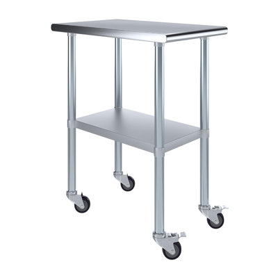 Stainless Steel Table With Wheels
