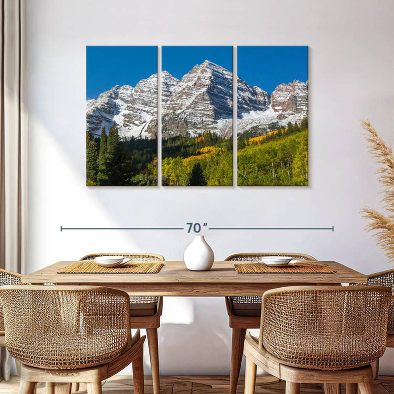 Alvord Snow Streaked Maroon Bells, 36" H x 57" W
