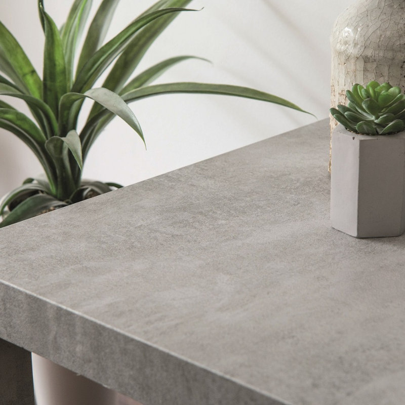 Lathan 2m x 67.5cm Matte Peel & Stick Wallpaper Roll, Concrete Grey