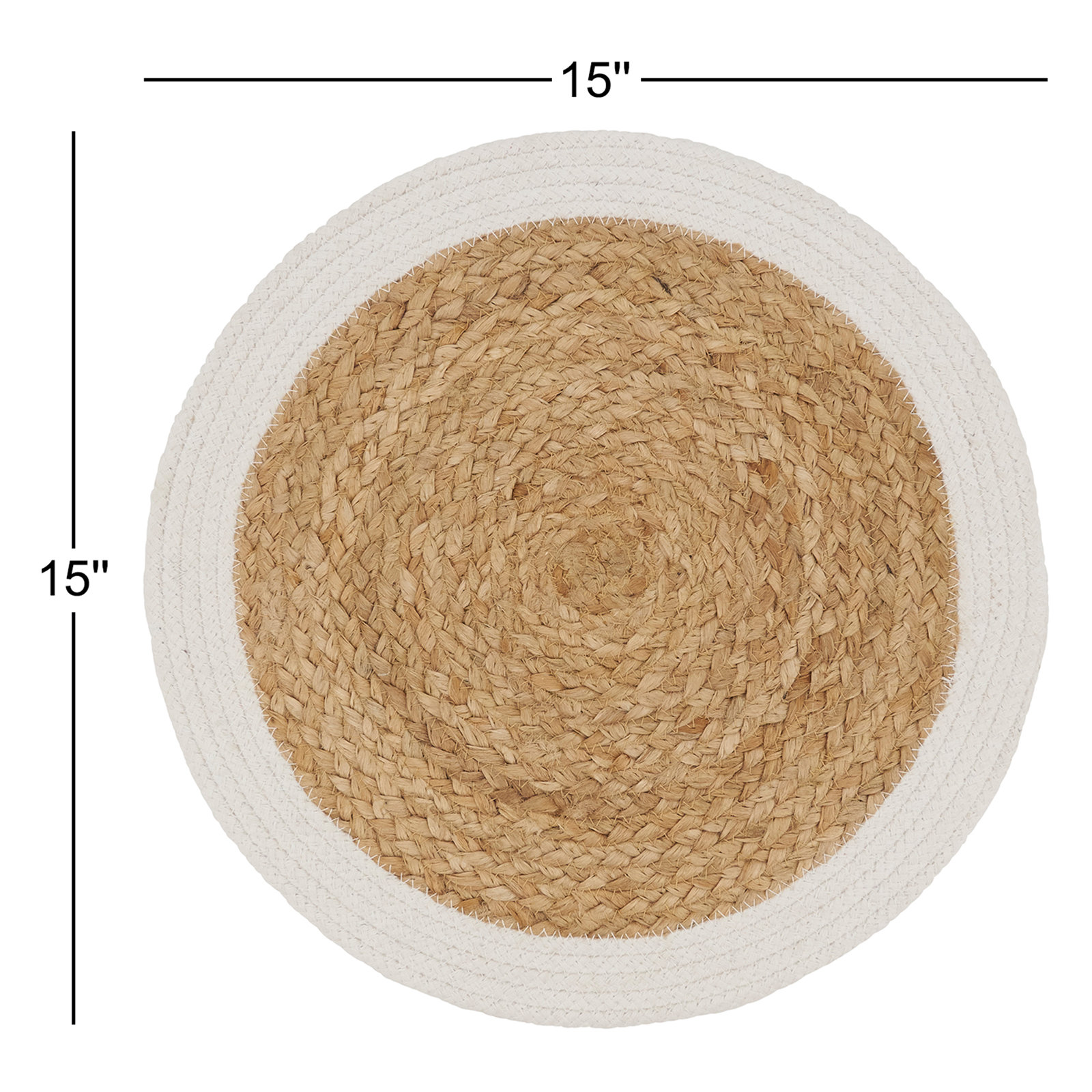 Adelyn Earthy 4 Piece Jute Placemat Set