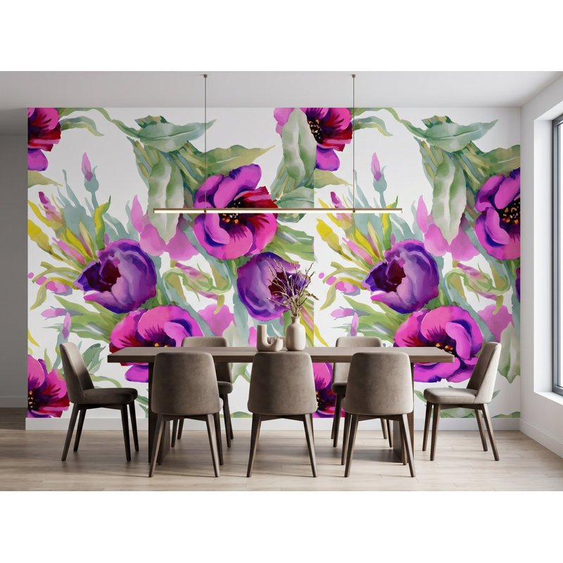 Murale, l 100 po x H 100 po, adhésif en vinyle, 100"W x 100"H, Vinyl Peel and Stick