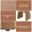 Chaise d'appoint en tissu Luke Brown (ensemble de 2)