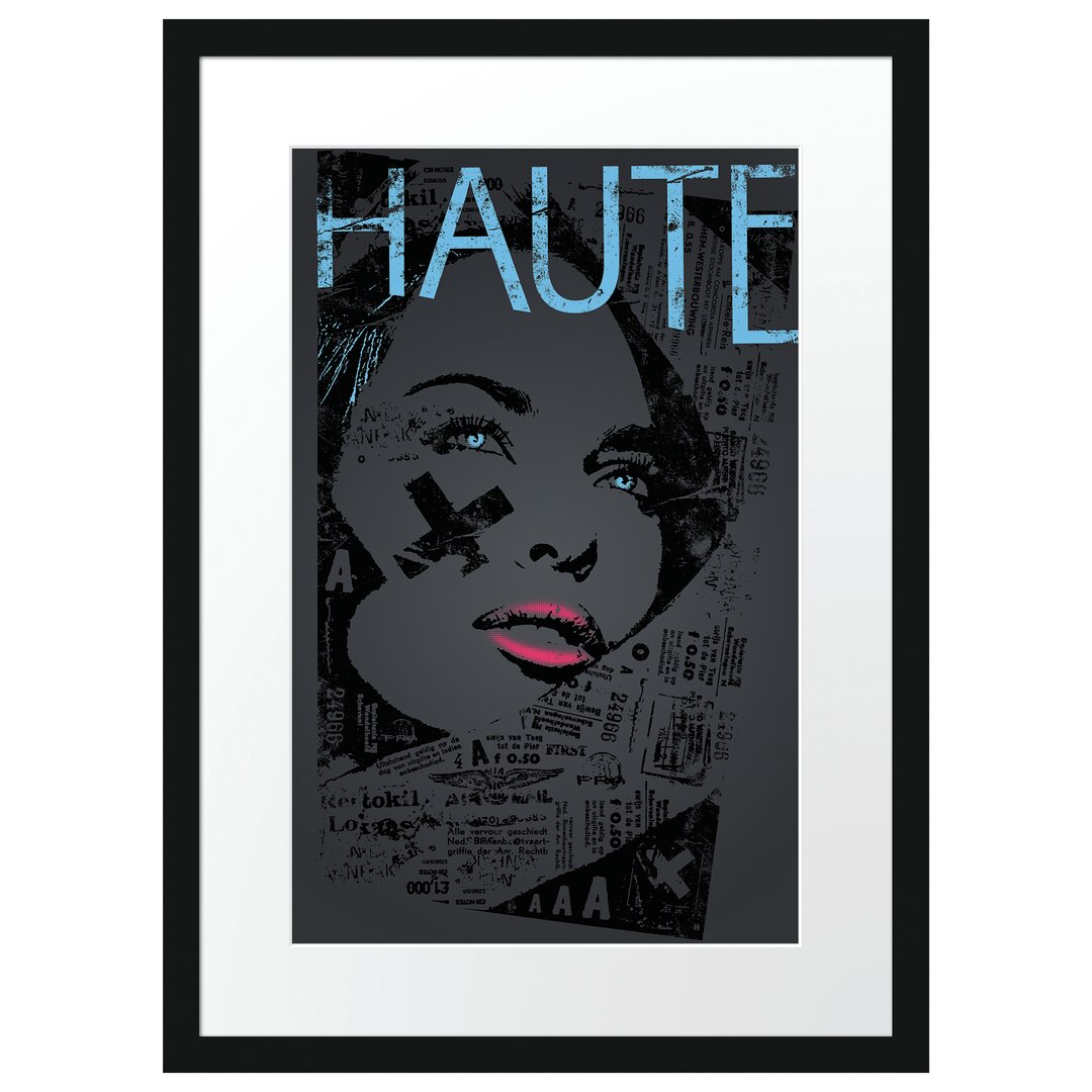 Gerahmtes Poster Haute Black