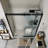 60 in. W x 76 in. H Framed Exposed Roller Sliding Shower Door in Matte Black with 5/16 in. (8mm) Tempered Clear Glass