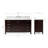Cambridge Single Bathroom Vanity with Carrara Marble Top-88398664
