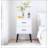 2-Drawer Nightstand With Metal Legs And Handles, Modern Minimalist Design For Compact Spaces