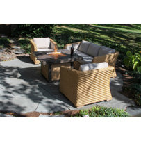 Edicott 5 - Person Patio Conversation Sets with Cushions