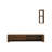 Modern Walnut TV Unit with Wall Shelf, 63.0 x 13.0 x 10.6 inches | 100% Melamine Coated Particle Board, Thickness: 0.7 inches | Multiple Shelves, Wall-Mountable, Stylish Storage Solution for Living Room-636616561
