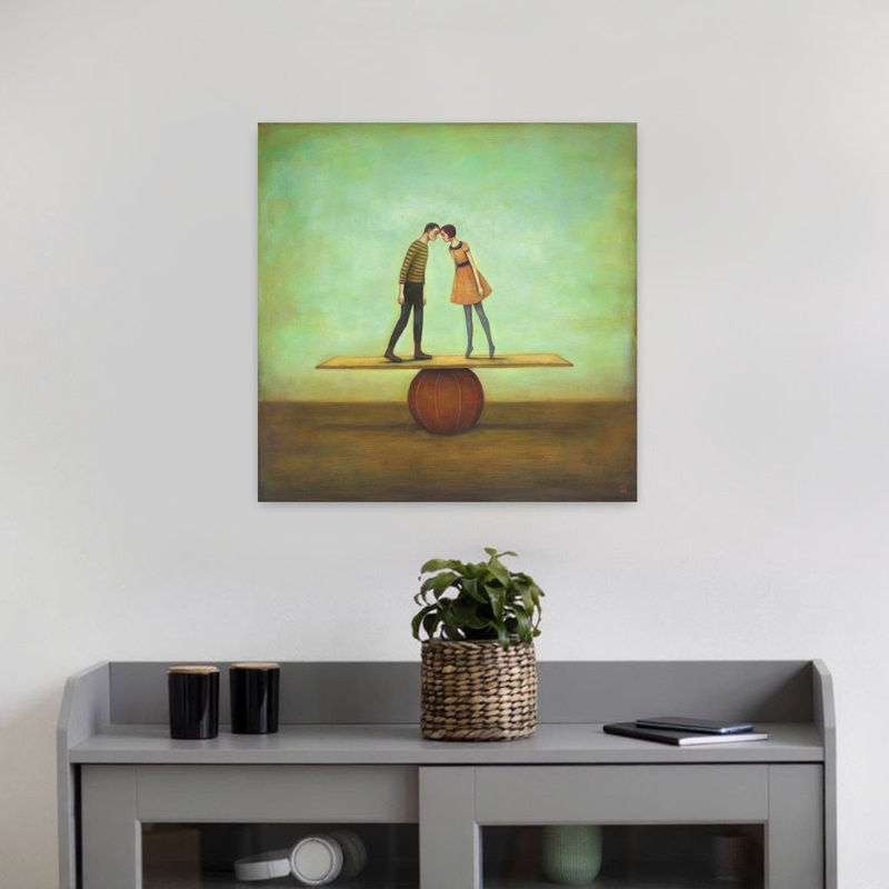 «Finding Equilibrium», art urbain contemporain abstrait, H 18 po x l 18 po