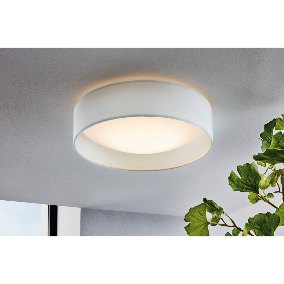 LED Bündige Deckenleuchte Pasteri, 32 cm aus Stoff