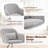 Office Chairs,360°Swivel Vanity Chair with Wheels，Adjustable Velvet Task Chair，Modern Desk Chair for Living Room，Office-327268713