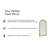 Juniel Solid Wood Arch Floor Mirror