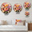 Horloge murale colorée Zinnias-93379109